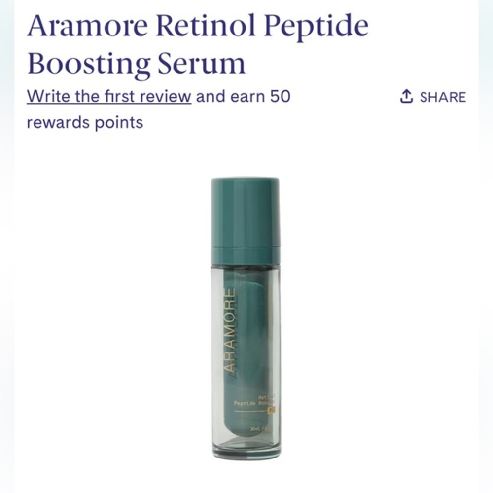 NEW Aramore Retinol Peptide Boosting Serum